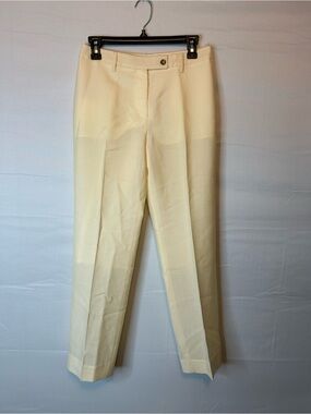 Prada Women’s Size 40/US 4 Lined Pants Cream No Material Tag Luxury 58